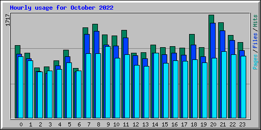 Hourly usage for October 2022