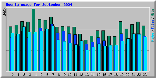 Hourly usage for September 2024
